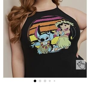 TORRID Disney Lilo & Stitch, high neck foxy cami. Sz 3x